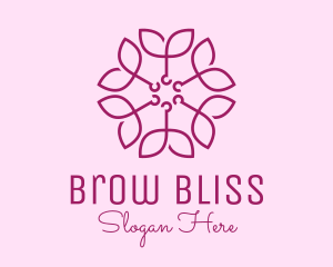 Ornamental Elegant Flower logo design