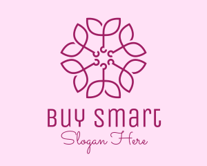 Ornamental Elegant Flower logo design