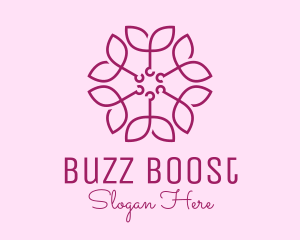 Ornamental Elegant Flower logo design