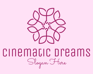 Ornamental Elegant Flower logo design