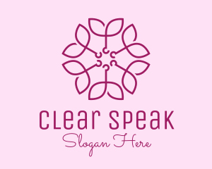 Ornamental Elegant Flower logo design