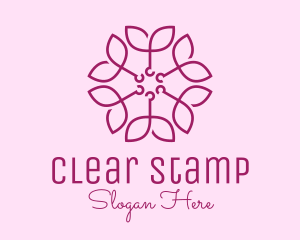 Ornamental Elegant Flower logo design