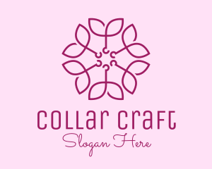 Ornamental Elegant Flower logo design