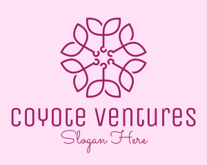 Ornamental Elegant Flower logo design