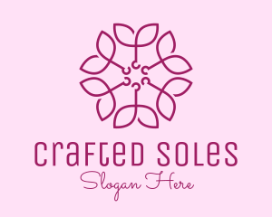 Ornamental Elegant Flower logo design