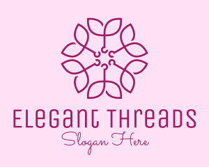 Ornamental Elegant Flower logo design