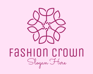 Ornamental Elegant Flower logo design