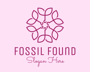 Ornamental Elegant Flower logo design