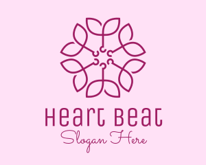 Ornamental Elegant Flower logo design