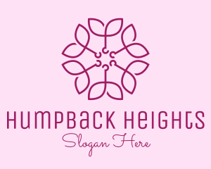 Ornamental Elegant Flower logo design