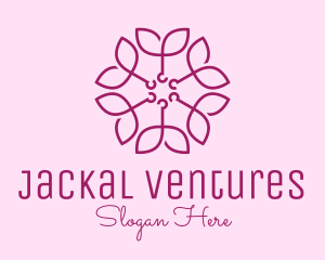 Ornamental Elegant Flower logo design