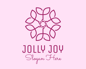 Ornamental Elegant Flower logo design