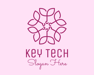 Ornamental Elegant Flower logo design