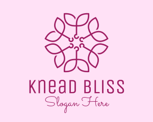 Ornamental Elegant Flower logo design