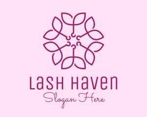 Ornamental Elegant Flower logo design