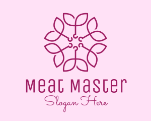 Ornamental Elegant Flower logo design