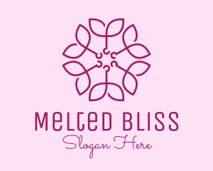 Ornamental Elegant Flower logo design