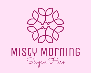 Ornamental Elegant Flower logo design