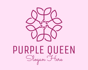 Ornamental Elegant Flower logo design