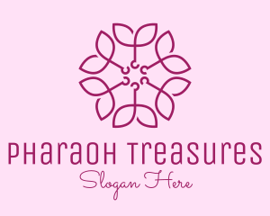 Ornamental Elegant Flower logo design