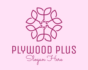 Ornamental Elegant Flower logo design