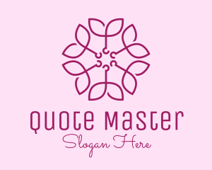 Ornamental Elegant Flower logo design