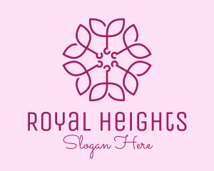 Ornamental Elegant Flower logo design