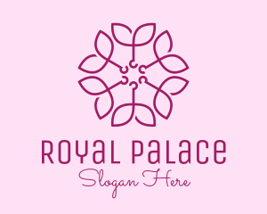 Ornamental Elegant Flower logo design