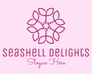 Ornamental Elegant Flower logo design