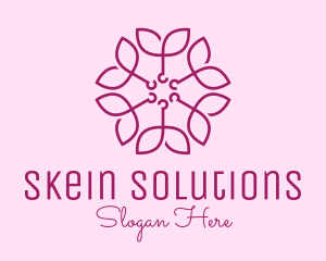 Ornamental Elegant Flower logo design