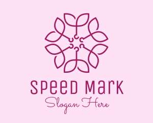 Ornamental Elegant Flower logo design