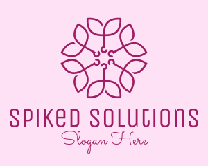 Ornamental Elegant Flower logo design