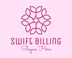 Ornamental Elegant Flower logo design