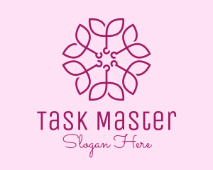 Ornamental Elegant Flower logo design