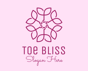 Ornamental Elegant Flower logo design