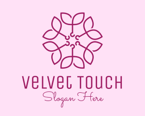 Ornamental Elegant Flower logo design