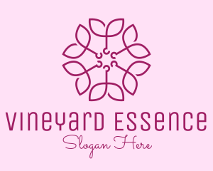 Ornamental Elegant Flower logo design