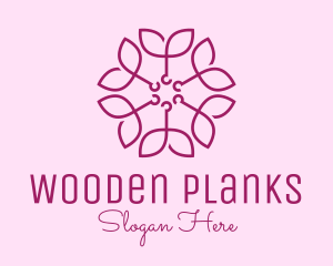 Ornamental Elegant Flower logo design