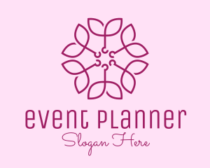 Massage - Ornamental Elegant Flower logo design