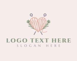 Cotton - Thread Heart Yarn logo design