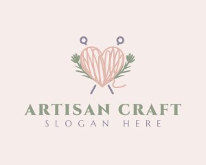 Thread Heart Yarn logo design