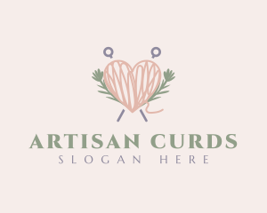 Thread Heart Yarn logo design