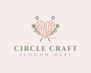 Thread Heart Yarn logo design