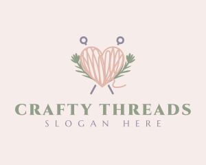 Thread Heart Yarn logo design