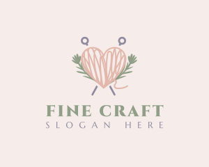 Thread Heart Yarn logo design