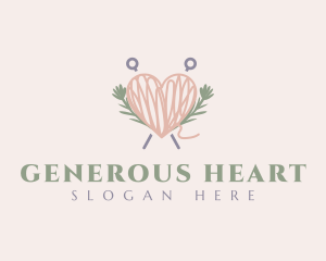 Thread Heart Yarn logo design