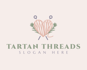 Thread Heart Yarn logo design