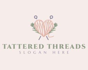 Thread Heart Yarn logo design