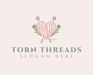 Thread Heart Yarn logo design