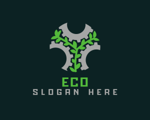 Eco Gear Leaf logo design